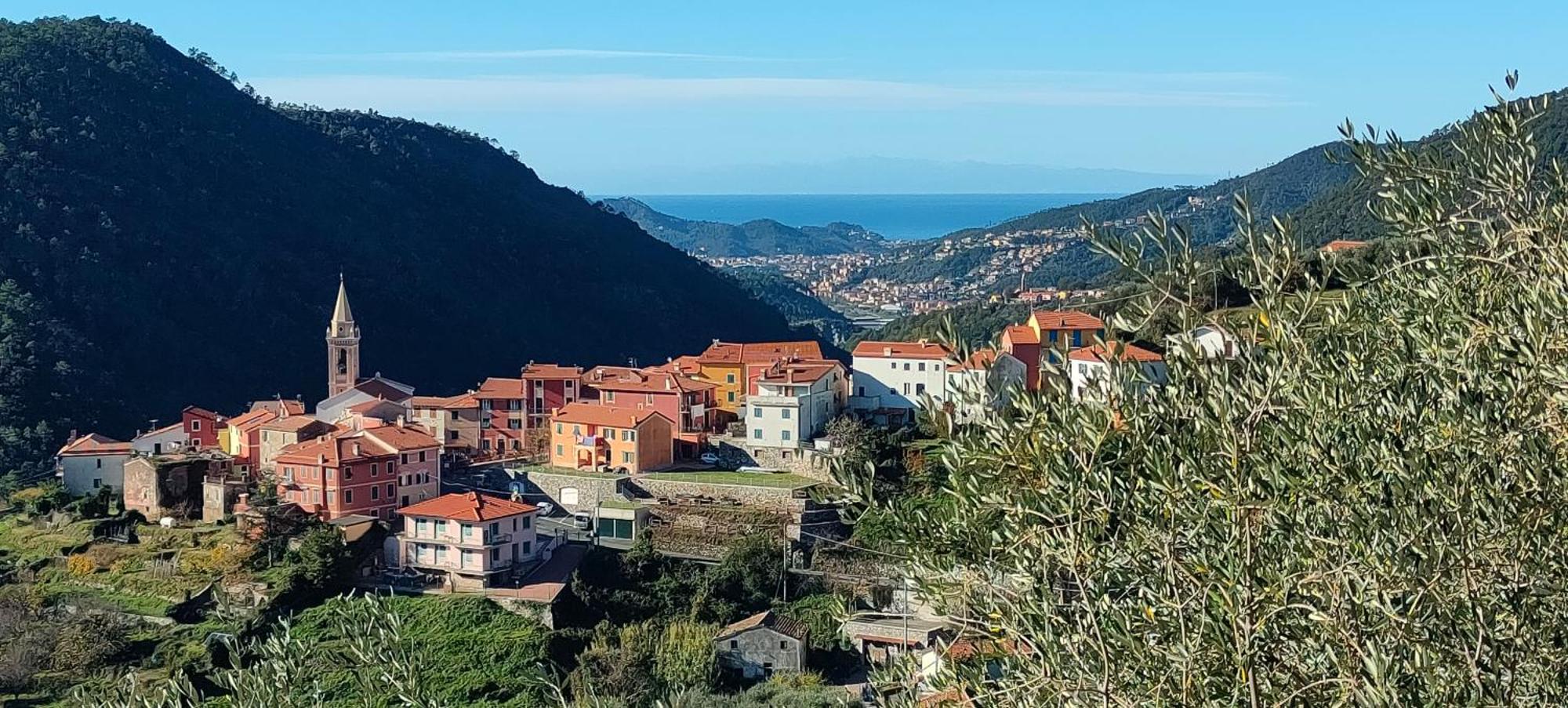 Camera Tra Le Cinque Terre, Camogli E Portofino. Vista Valle E Scorcio Mare All'Orizzonte Castiglione Chiavarese Exterior photo